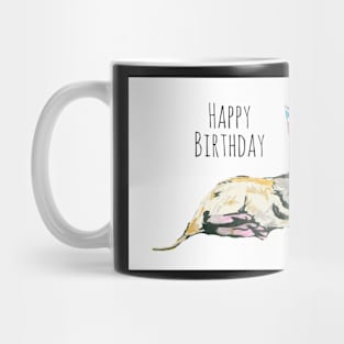 Happy Birthday Otter in Party Hat Mug